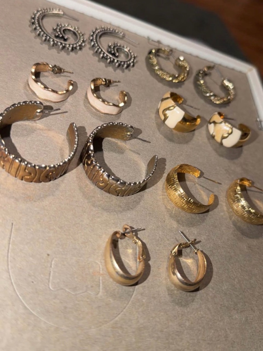 Vintage Hooped Earrings Bundle